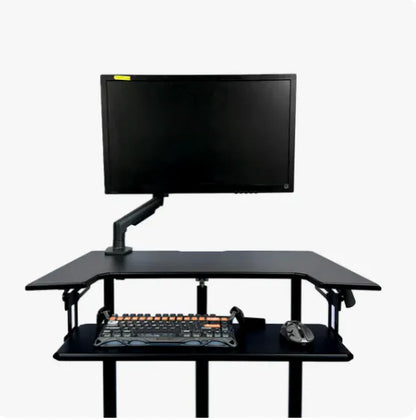 ONLINE Mobile WHEELY Sit Stand Desk Work Station 899X564MM FDS301