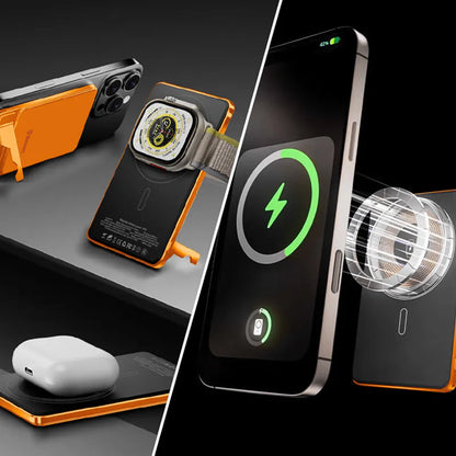 Maxguard F15 5000 mah 3-in-1 Wireless Charging Power Bank