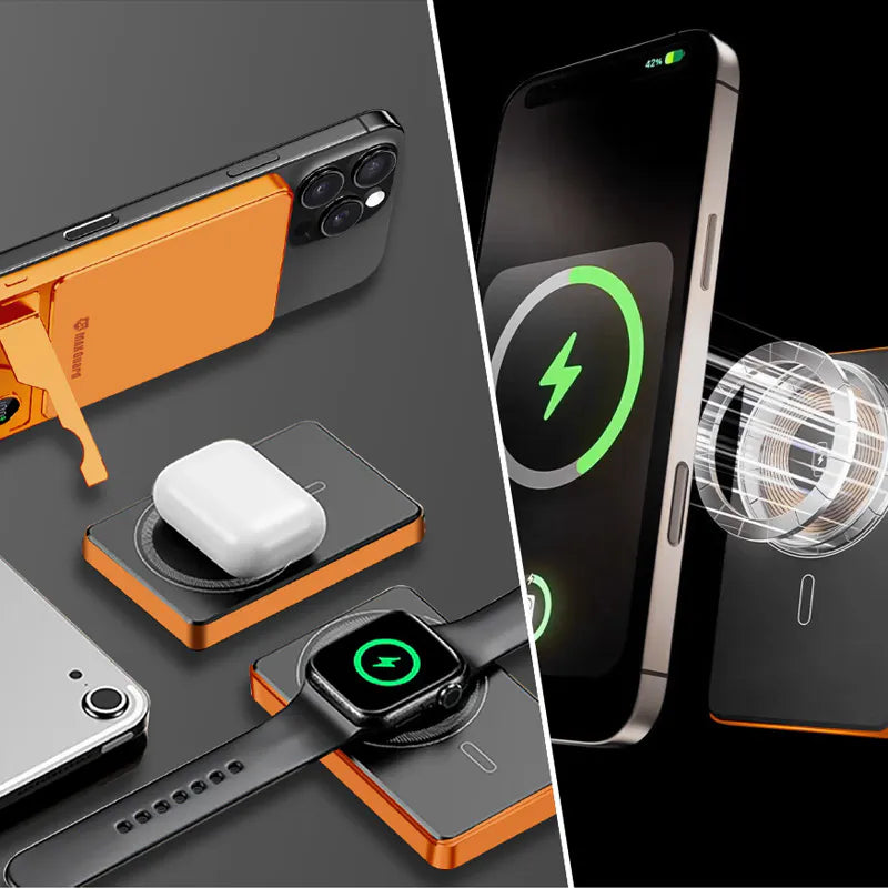 Maxguard F15E 10000 mah 3-in-1 Wireless Charging Power Bank