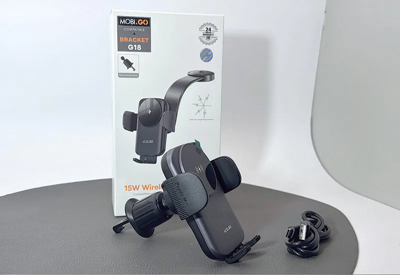 Mobigo G18 15W Wireless Car Mount Holder