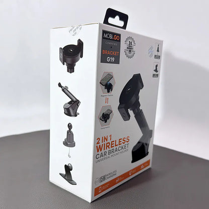 Mobigo G19 2 in 1 Wireless Car Bracket Holder