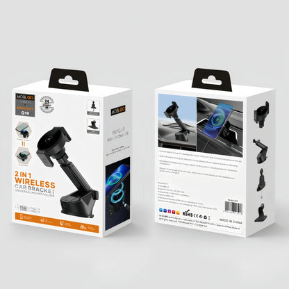 Mobigo G19 2 in 1 Wireless Car Bracket Holder
