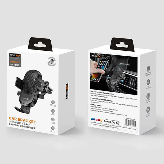 Mobigo G4 Plus One Touch Open Car Bracket