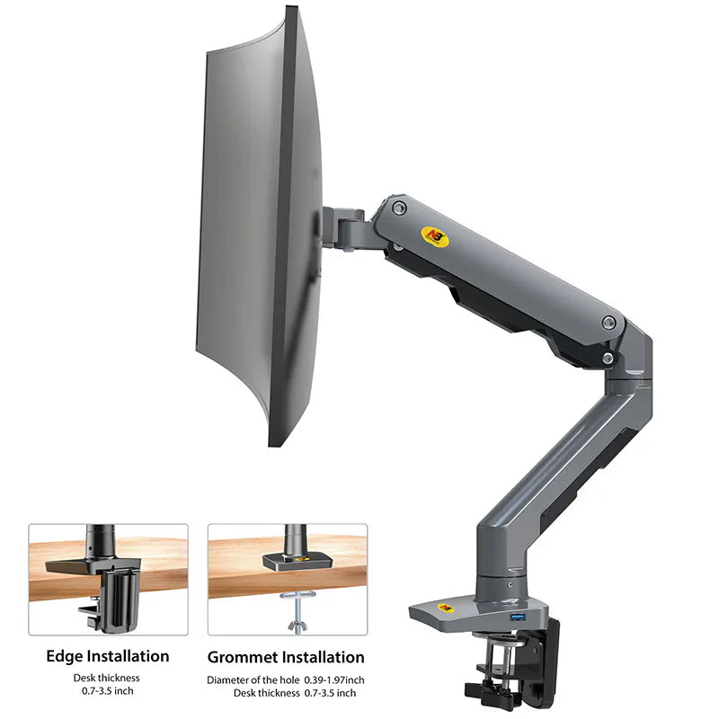 Industrial-Strength Curved Monitor Mount for 58 Screens G60G