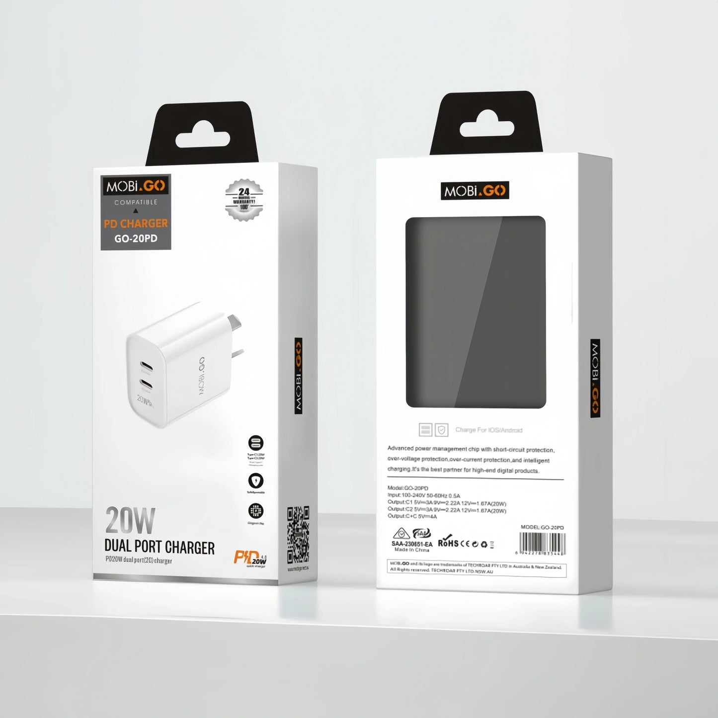 Mobigo GO20PD PD 20W wall charger