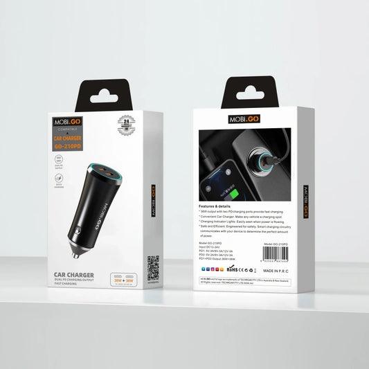 Mobigo GO210PD 36W + 36W Dual PD car charger