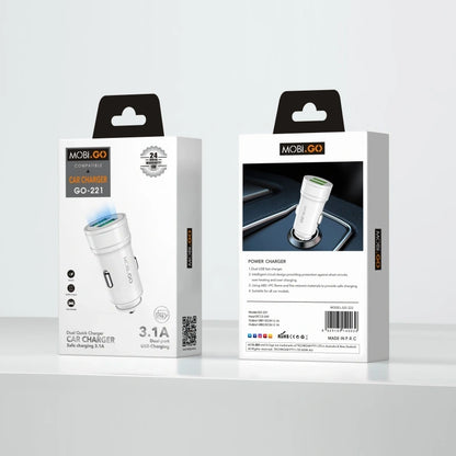 Mobigo GO221 3.1A 2 USB car charger