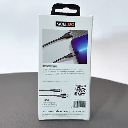 Mobigo GO101 1m USB-A to Lightning cable
