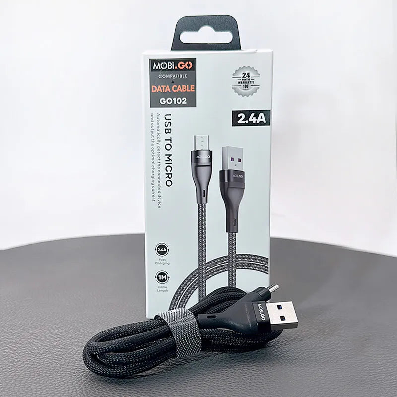 Mobigo GO102 1m USB-A to Micro cable