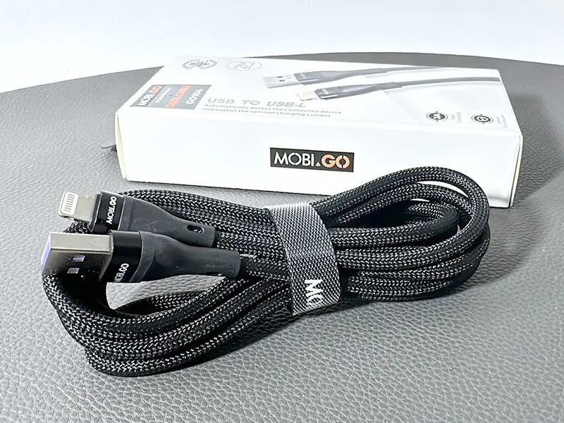 Mobigo GO104 2m USB-A to Lightning cable