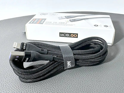 Mobigo GO104 2m USB-A to Lightning cable