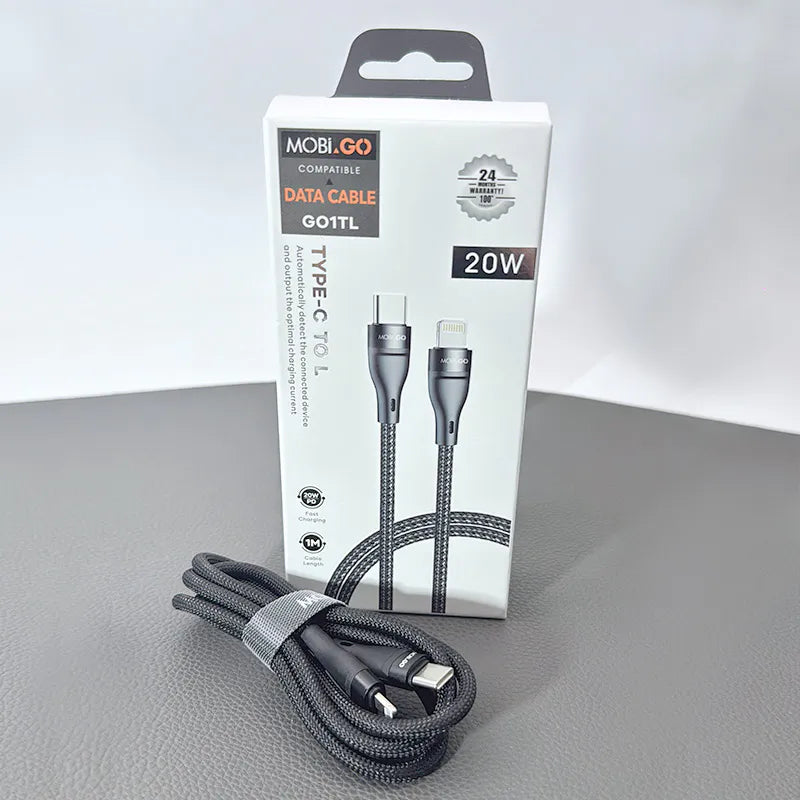 Mobigo GO1TL 1m 20W Type-C to Lightning cable