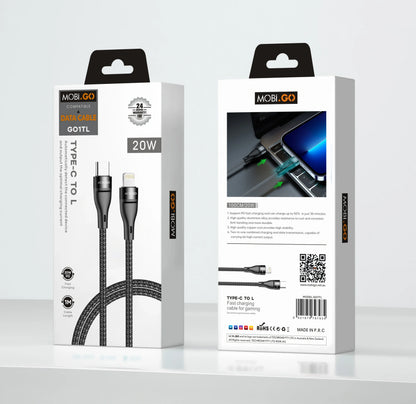 Mobigo GO1TL 1m 20W Type-C to Lightning cable