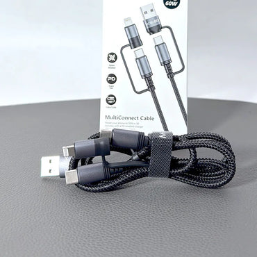 Mobigo GO3TU 1m 60W 4 in 1 Cable