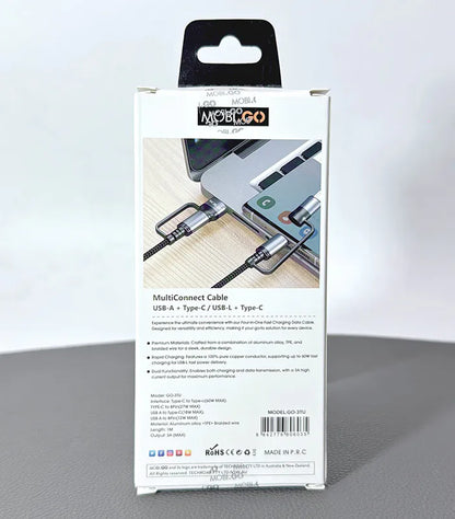 Mobigo GO3TU 1m 60W 4 in 1 Cable