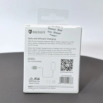 Maxguard GSW20A0938C/GS20W0338 PD 20W wall charger