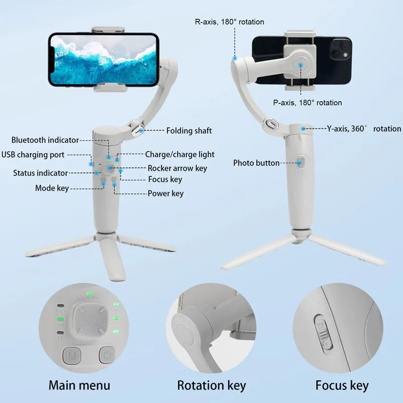 Merak One M1 3-Axis Phone Gimbal Stabilizer