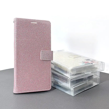 Case for Iphone 16 Plus 6.7 glitter Bluemoon wallet