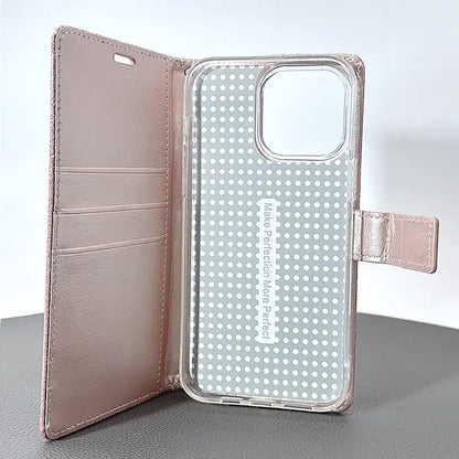 Case for Iphone ipx glitter Bluemoon wallet