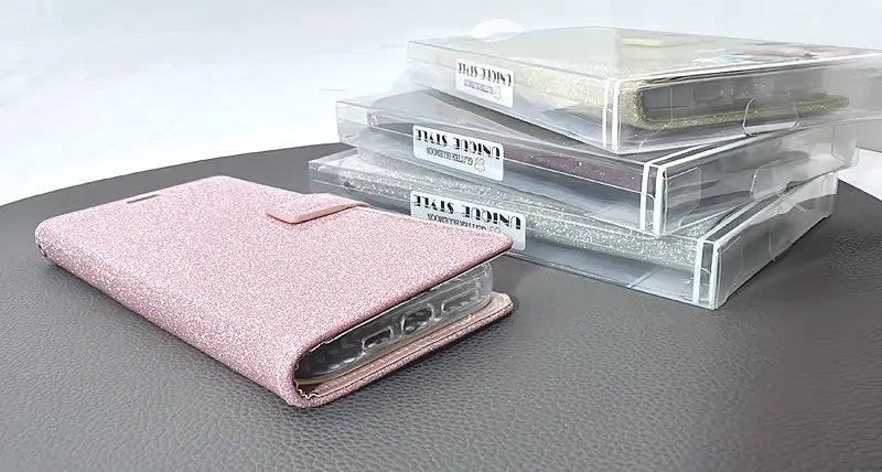 Case for Iphone 13 Pro 6.1 glitter Bluemoon wallet