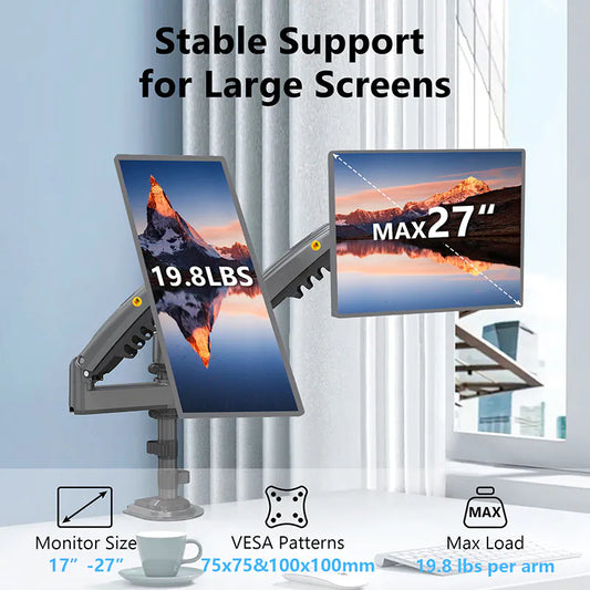 Dual Monitor Arm for Desktops NB-H180