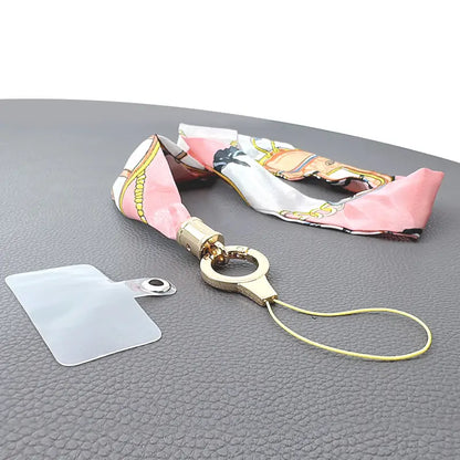 Charm lanyard for cell phone ( Silk )