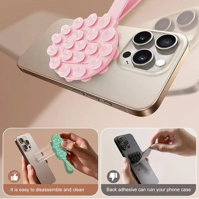 Kinglink Round-Heart Double Sided Suction Phone Holder