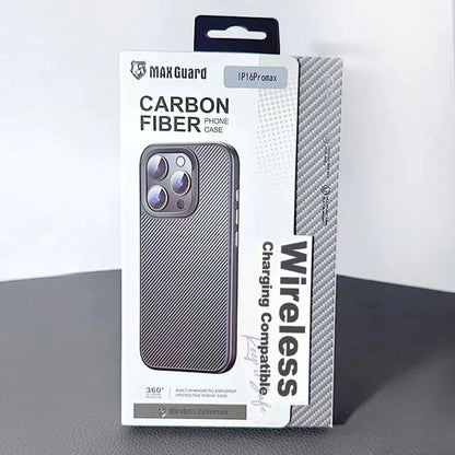 Case for Iphone 16 Pro 6.3 Maxguard Carbon Fiber MagFit