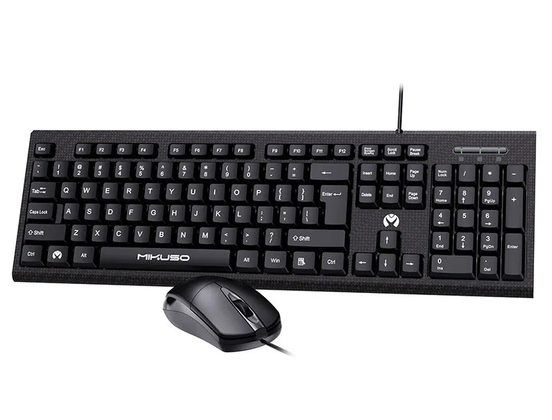 Mikuso KBC049 USB Wired Combo Keyboard and Mouse for Business