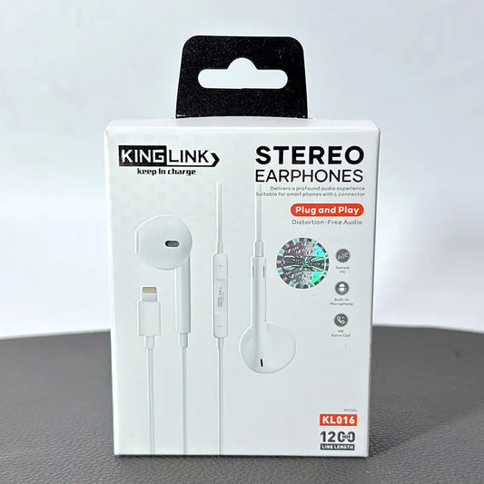Kinglink KL016 lightning Plug & Play Stereo earphone (No Bluetooth Required)