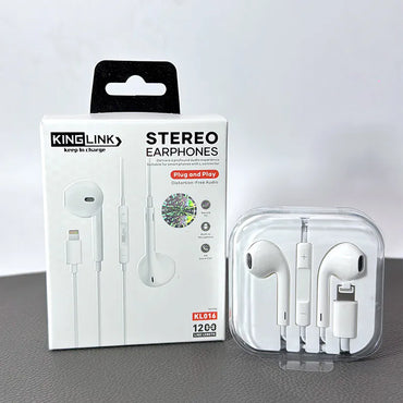 Kinglink KL016 lightning Plug & Play Stereo earphone (No Bluetooth Required)