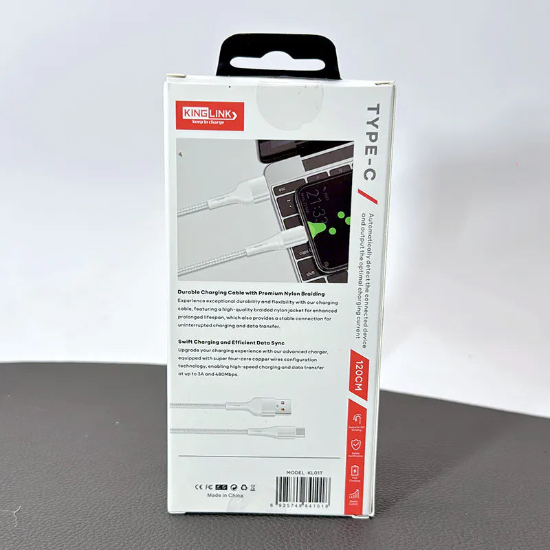 Kinglink KL01T 1m USB-A to C Cable