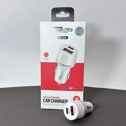Kinglink KL210 20W 2 USB A+C car charger