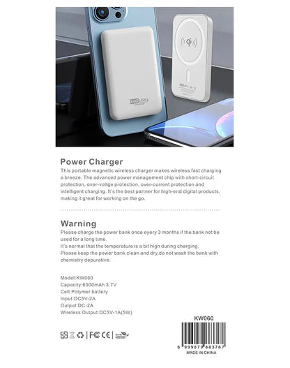 Kinglink KW060 6000 mah MagFit power bank