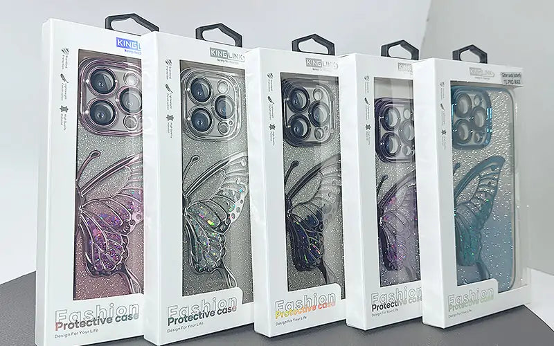 Case for Iphone 12 Pro 6.1 Kinglink Glitter Sandy Butterfly