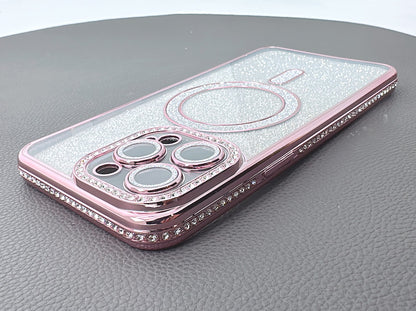 Case for iPhone 17 Air 6.6 Kinglink Glitter Bling Design MagFit