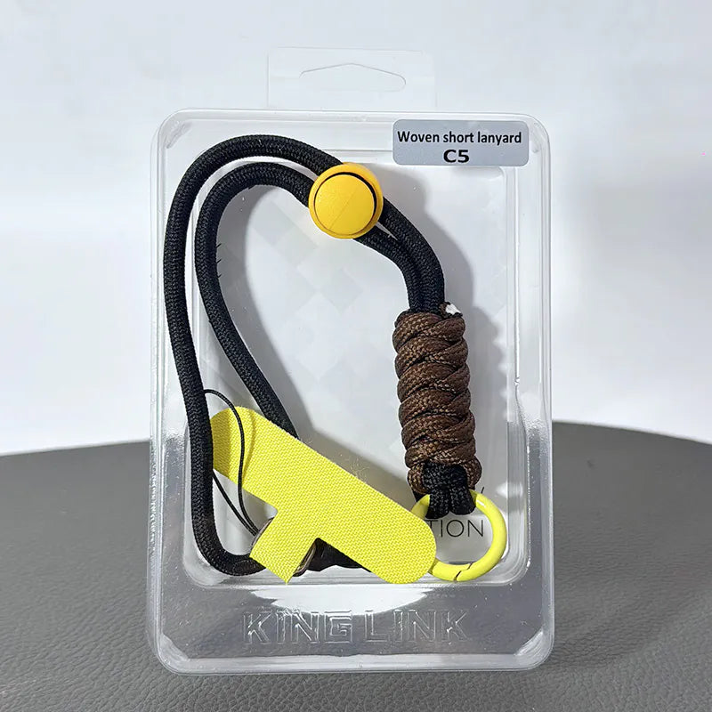Kinglink woven short phone wrist Lanyard strap
