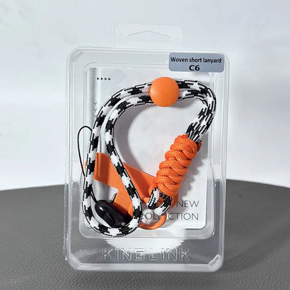 Kinglink woven short phone wrist Lanyard strap