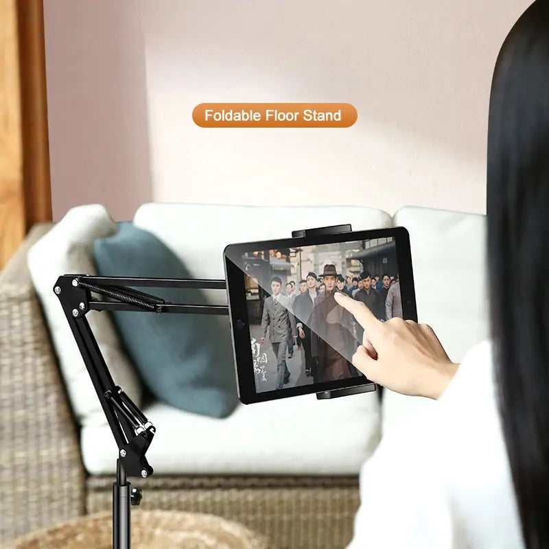 Foldable iPad Floor Stand, Fits 6-13 Inch Devices L20 1.6m