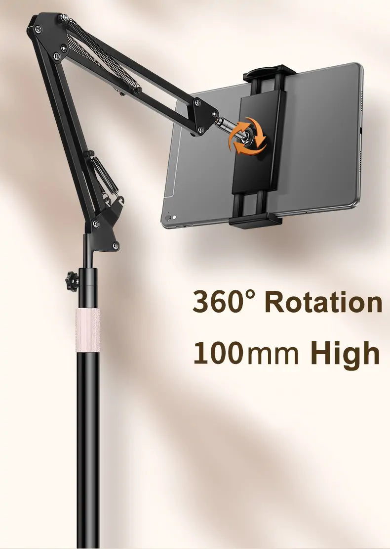 Foldable iPad Floor Stand, Fits 6-13 Inch Devices L20 1.6m