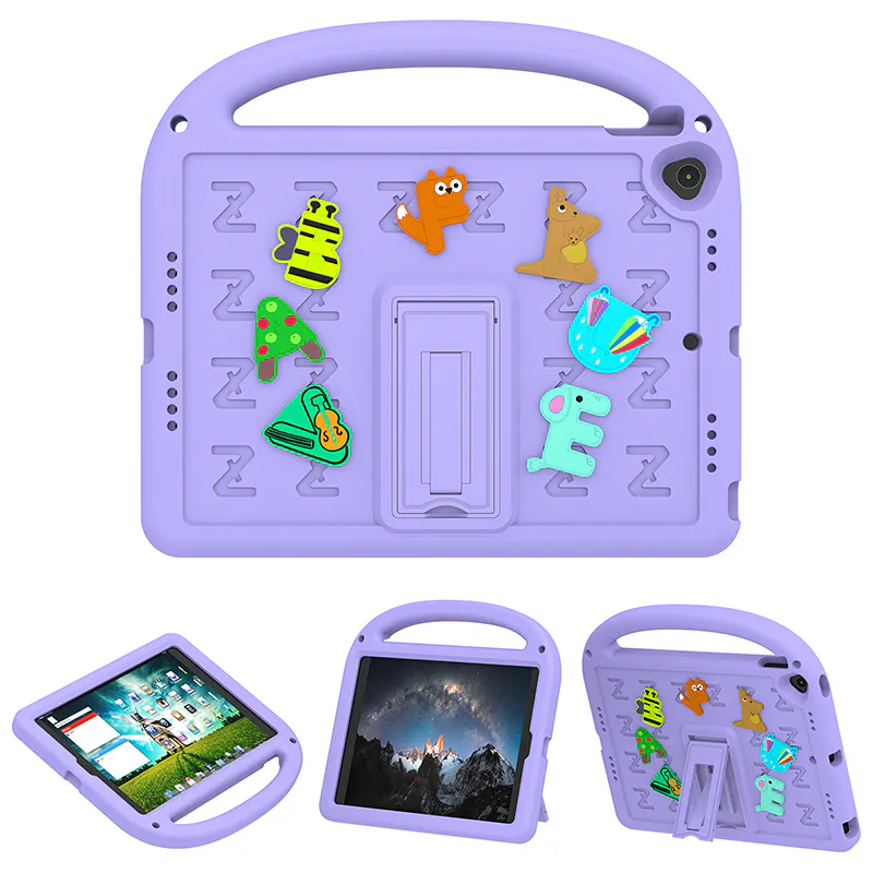 Case for iPad 7th 10.2 A10 Fusion/8th 10.2 A12/9th 10.2 ‌A13/ Pro 10.5/ Air3 10.5 Cartoon Stand  Letter