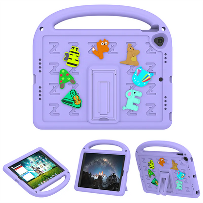 Case for iPad 11th (A16)/10th (A14) Cartoon Stand Letter