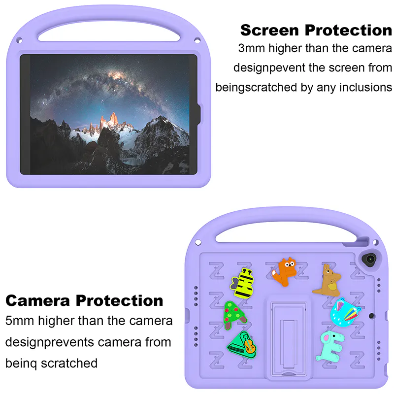 Case for Ipad new 9.7 ‌A10 Fusion Cartoon Stand Letter