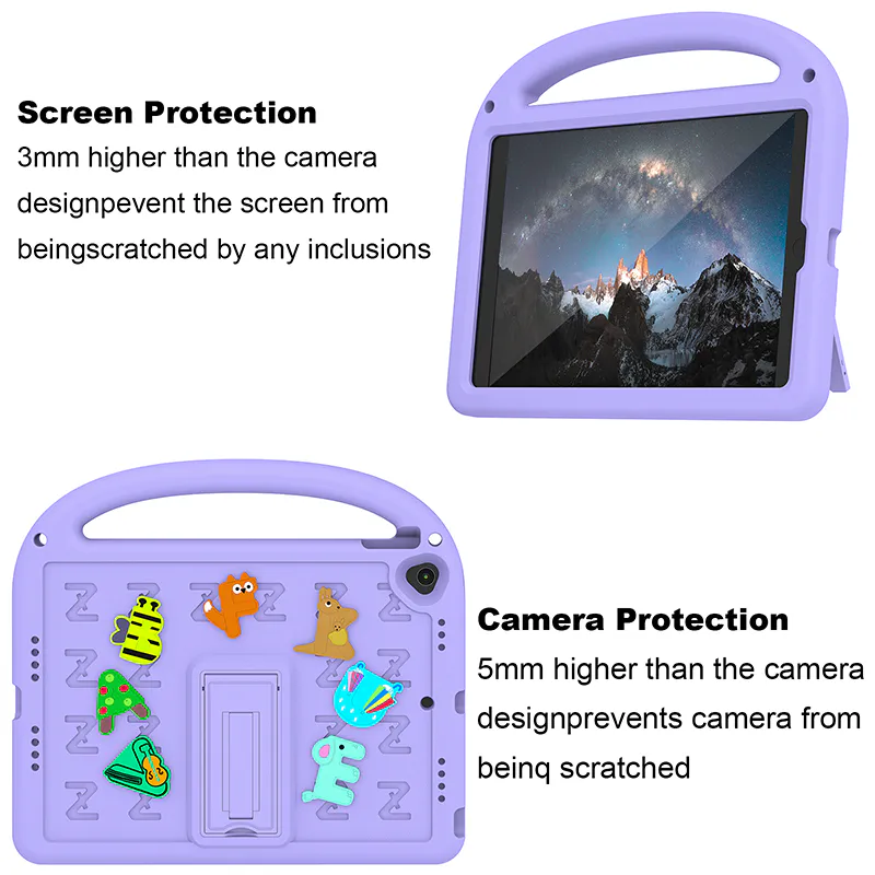 Case for Ipad new 9.7 ‌A10 Fusion Cartoon Stand Letter