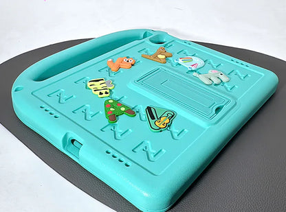 Case for iPad 11th (A16)/10th (A14) Cartoon Stand Letter
