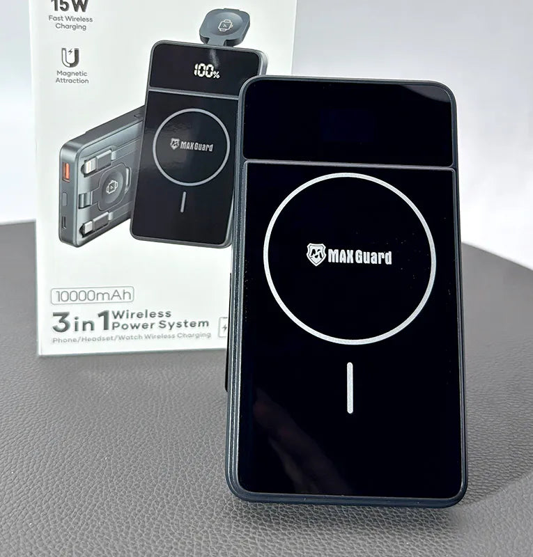 Maxguard M2198Q 10000 mah MagFit 3 in 1 power bank (ccc)
