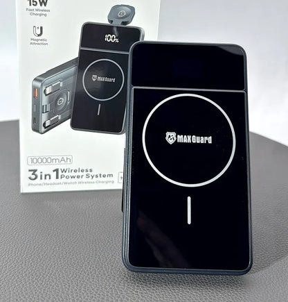 Maxguard M2198Q 10000 mah MagFit 3 in 1 power bank (ccc)