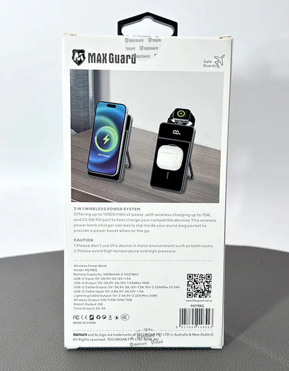 Maxguard M2198Q 10000 mah MagFit 3 in 1 power bank (ccc)