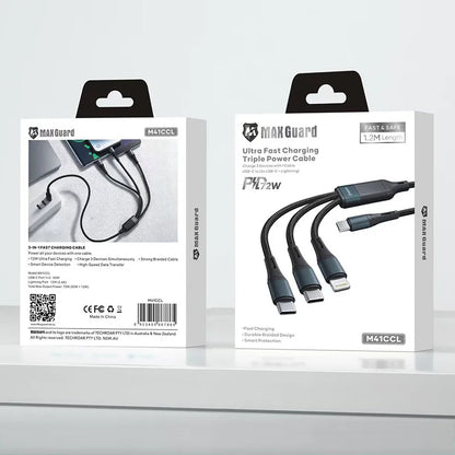 Maxguard M41CCL 1.2m Triple Power Cable