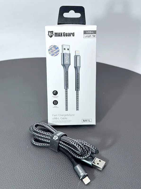 Maxguard M41L 1m USB-A to Lightning cable